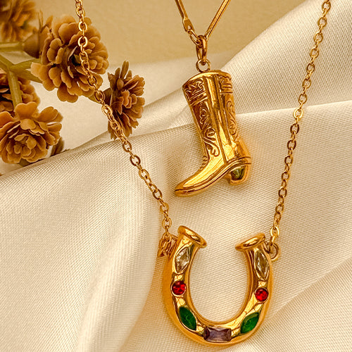 COWBOY SHOE Necklace